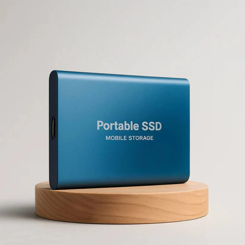 Portable SSD with 430MB/s Read Speed and Shock Resistant Housing, Universal Compatible