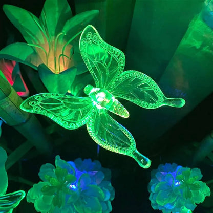 Solar Crystal Figurine Lights with Color Changing LED and Auto Dusk Sensor, 6-Piece Set