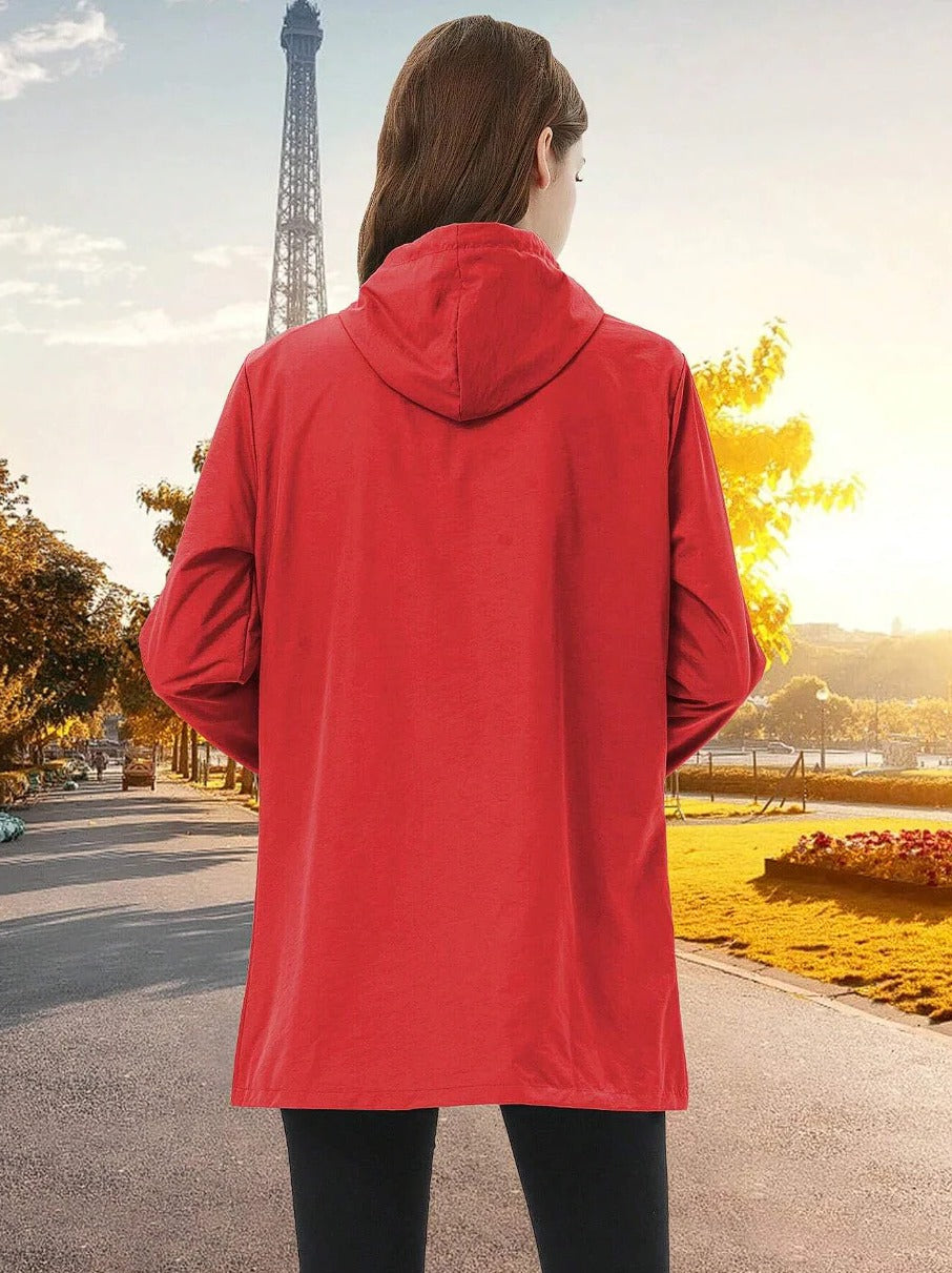 Women's Full Zip Jacket with Unrestricted Movement Cut for Spring and Summer