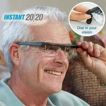 Variable Focus Glasses with Dial Control for Near and Far Vision