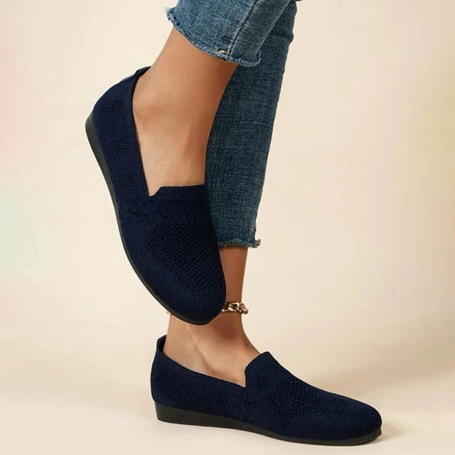 Mesh Shoes for Women with Flexible Sole and Slip-On Design