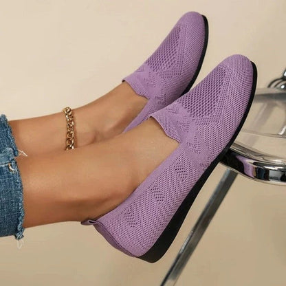 Mesh Shoes for Women with Flexible Sole and Slip-On Design