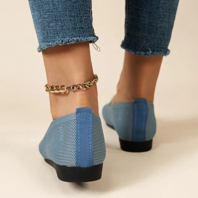 Mesh Shoes for Women with Flexible Sole and Slip-On Design