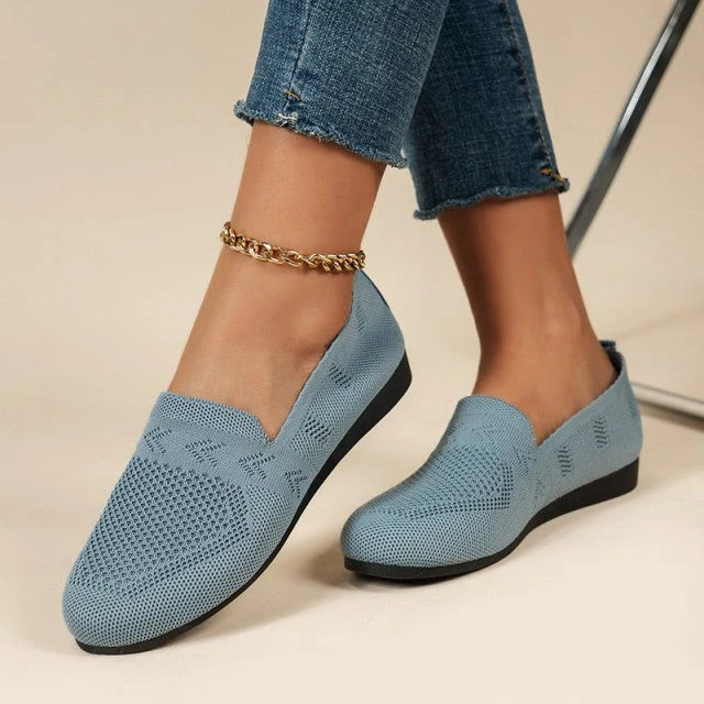 Mesh Shoes for Women with Flexible Sole and Slip-On Design