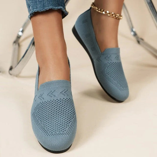 Mesh Shoes for Women with Flexible Sole and Slip-On Design