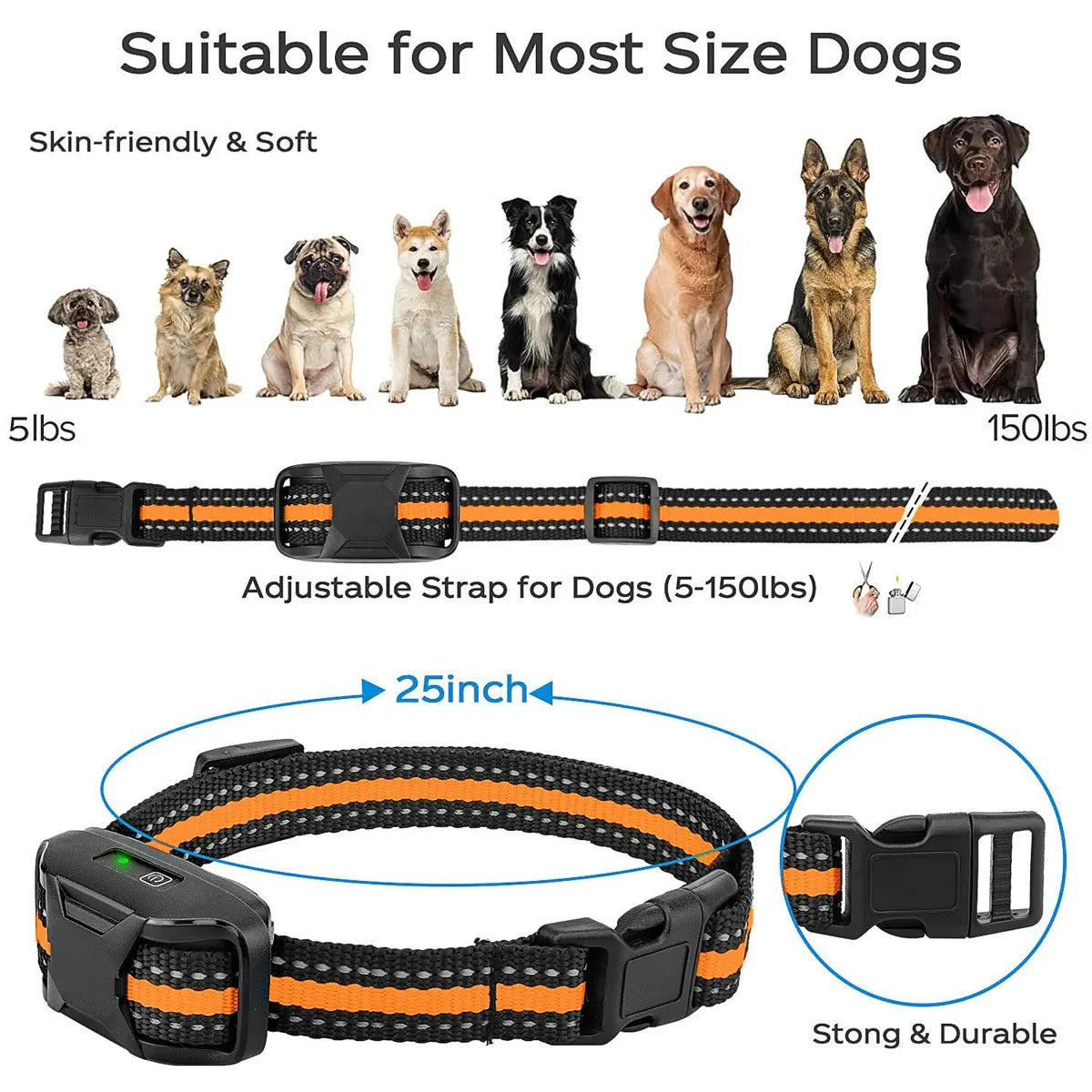 Remote Dog Training Collar with Beep and Vibration Modes, 3300ft Range