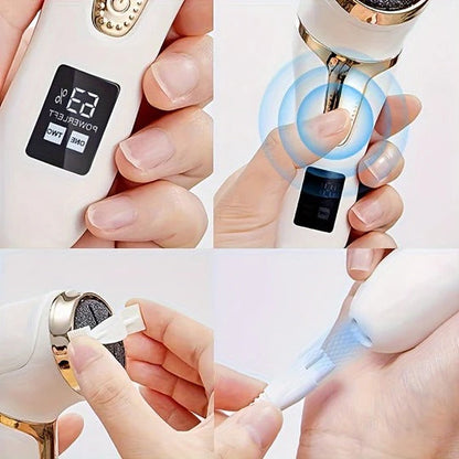 Electric Foot Callus Remover with 3000 RPM Motor and Three Grinding Heads
