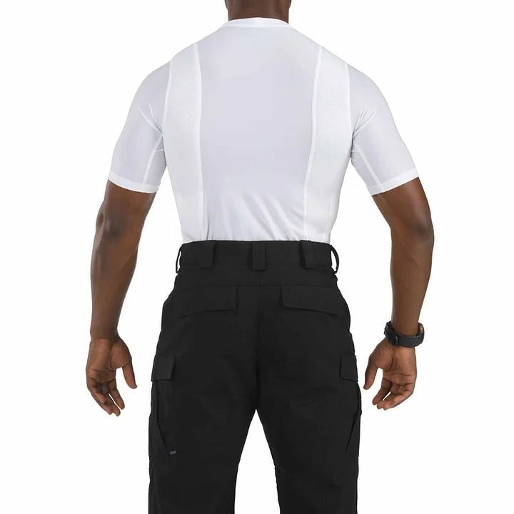 Concealed Carry Compression Shirt with Dual Holster Pockets and Moisture-Wicking Fabric