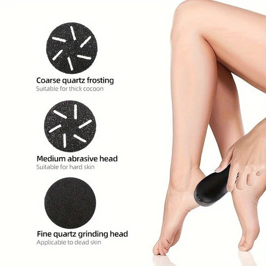 Electric Foot Callus Remover with 3000 RPM Motor and Three Grinding Heads