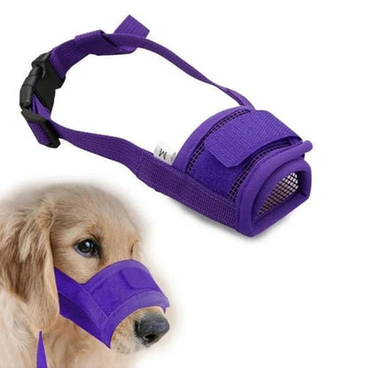 Dog Muzzle with Adjustable Strap and Open Mesh Design, Five Sizes