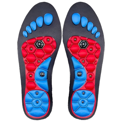 Magnetic Insoles with Shock Absorption and Moisture Wicking, Trim to Fit