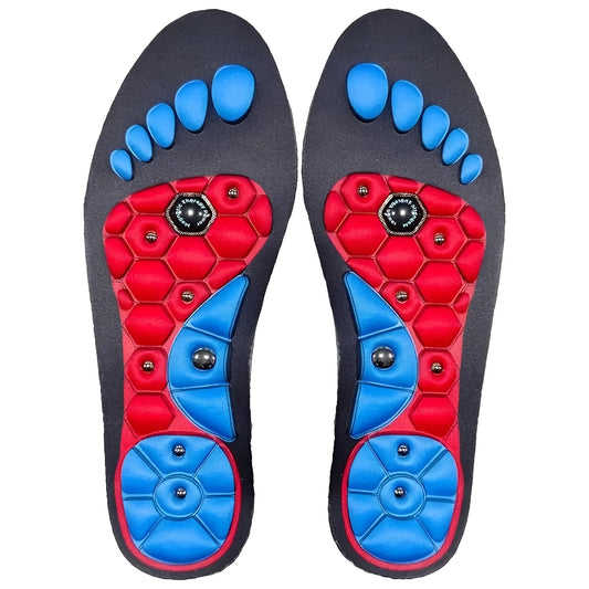 Magnetic Insoles with Shock Absorption and Moisture Wicking, Trim to Fit