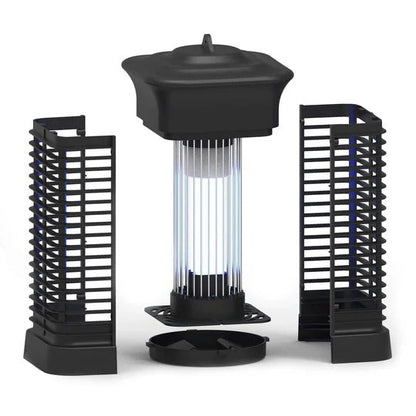 Flying Insect Zapper with Ultraviolet Light and High Voltage Grid