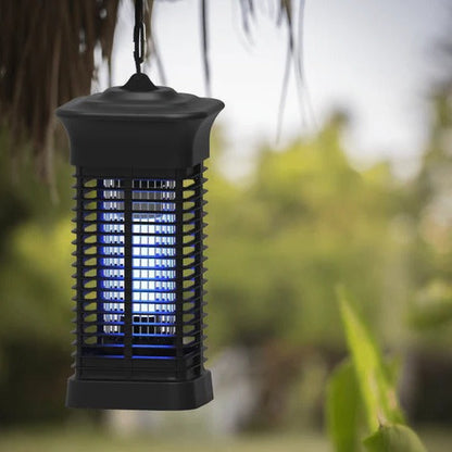 Flying Insect Zapper with Ultraviolet Light and High Voltage Grid
