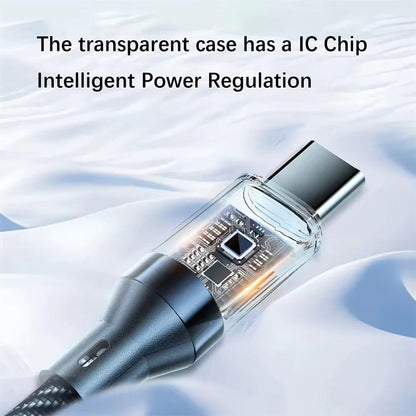 120 Watt Fast Charging Cable with LED Display and Reversible Connector