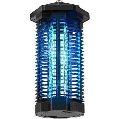 Flying Insect Zapper with Ultraviolet Light and High Voltage Grid