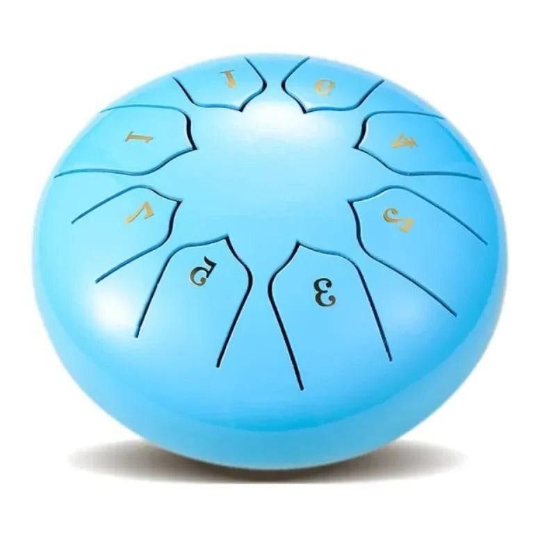8-Tone Tongue Drum with Hand and Mallet Playing Options, Pre-Tuned Melodic Scale