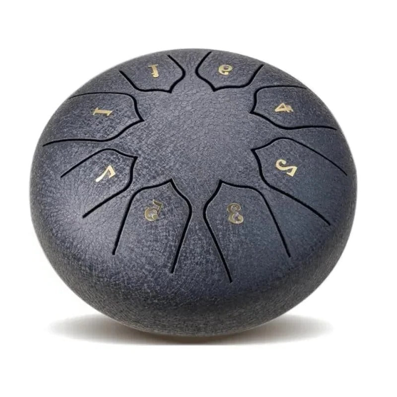 8-Tone Tongue Drum with Hand and Mallet Playing Options, Pre-Tuned Melodic Scale
