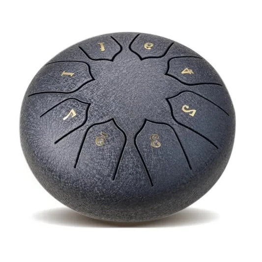 8-Tone Tongue Drum with Hand and Mallet Playing Options, Pre-Tuned Melodic Scale