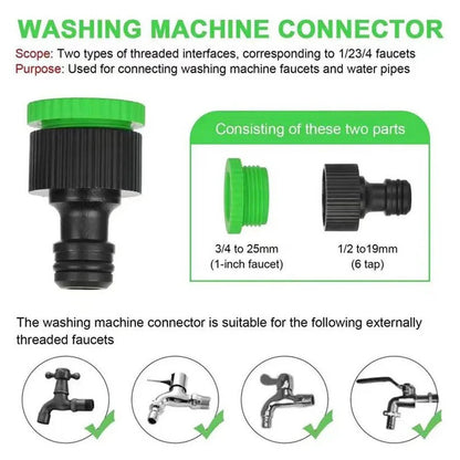 Lightweight Expandable Garden Hose Set with Multifunctional Spray Nozzle