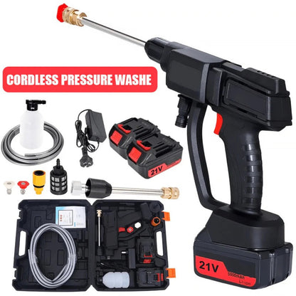 Handheld Pressure Washer with Rechargeable Batteries and 12000 RPM Motor