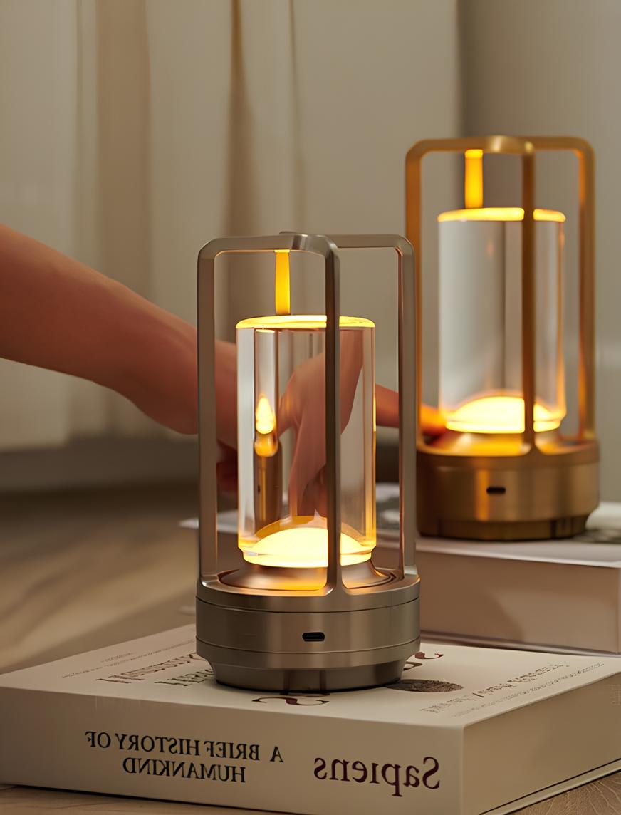 Cordless Table Lamp with Stepless Dimming and Adjustable Color Temperature