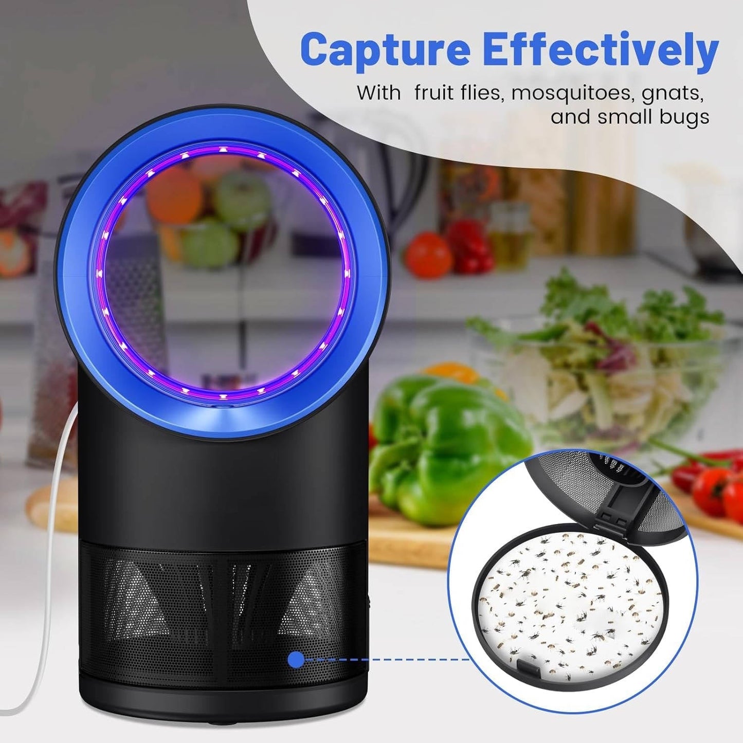 Multi-Mode UV Flying Insect Catcher with Intelligent Suction Fan