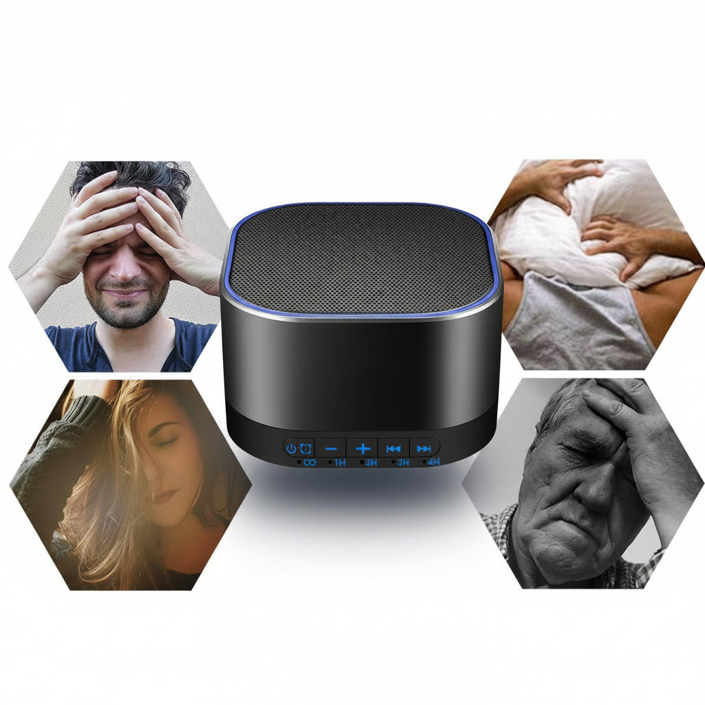 White Noise Machine with 20 Natural Sounds and Non-Looping Technology, 32 Volume Levels