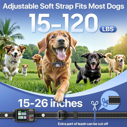 GPS Pet Containment Collar with Positioning Tracking and Vibration Modes