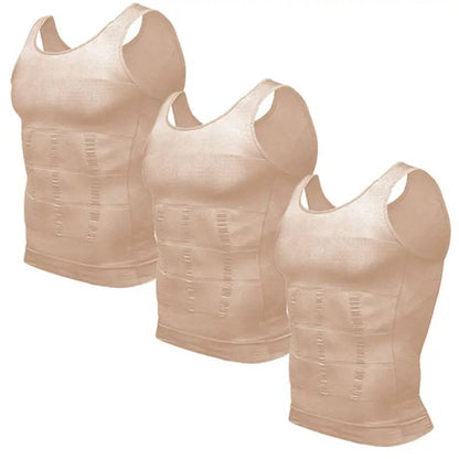 Men's Compression Tank Top with Four Way Stretch and Moisture Wicking, 3 Pack