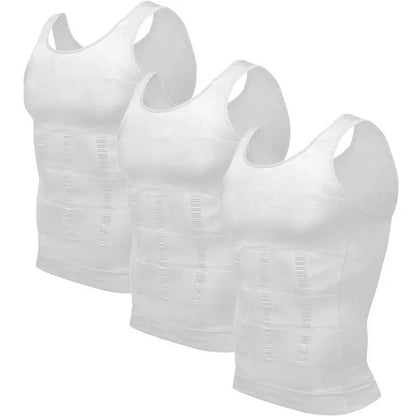 Men's Compression Tank Top with Four Way Stretch and Moisture Wicking, 3 Pack