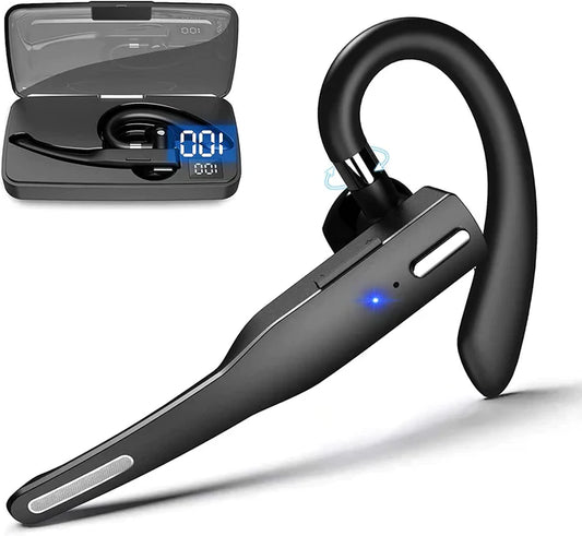 Wireless Bluetooth Headset with Dual Microphone Noise Cancelling and 25-Hour Talk Time