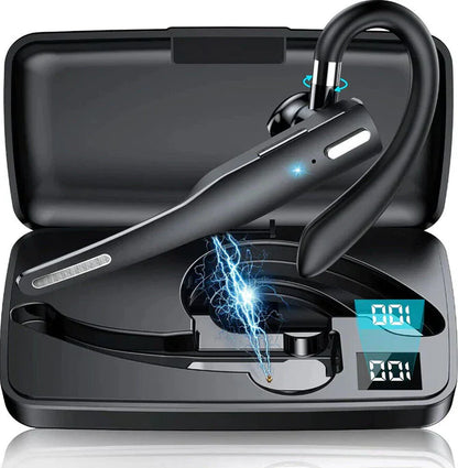 Wireless Bluetooth Headset with Dual Microphone Noise Cancelling and 25-Hour Talk Time