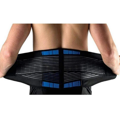Lumbar Support Brace with Double Pull Compression and Heat Retention, Posture Correction