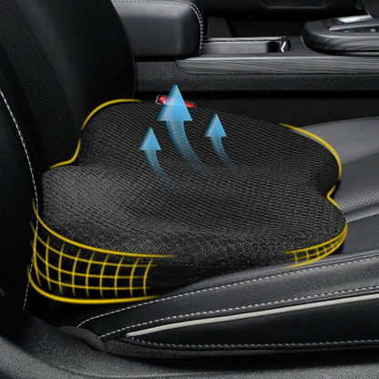 Memory Foam Car Seat Cushion with 3.5 Inch Height Boost