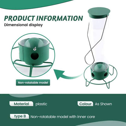 Squirrel Proof Bird Feeder with Hanging Mount and 5lb Capacity