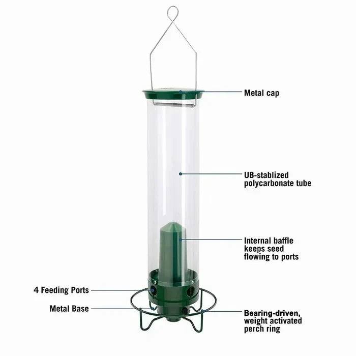 Squirrel Proof Bird Feeder with Hanging Mount and 5lb Capacity