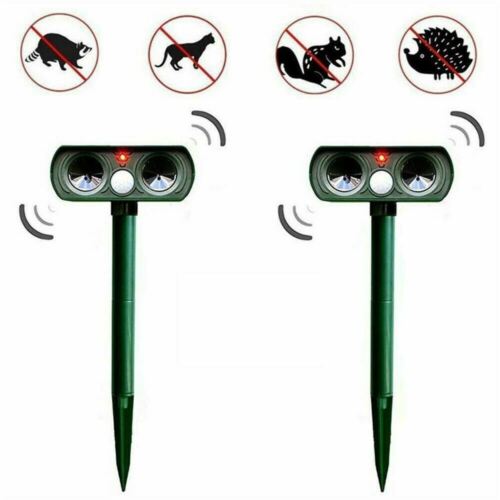 Animal Repeller with Solar Panel and 30ft Detection Range