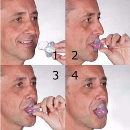 Tongue Stabilizing Device with Medical Grade Silicone and Suction Hold for Sleep