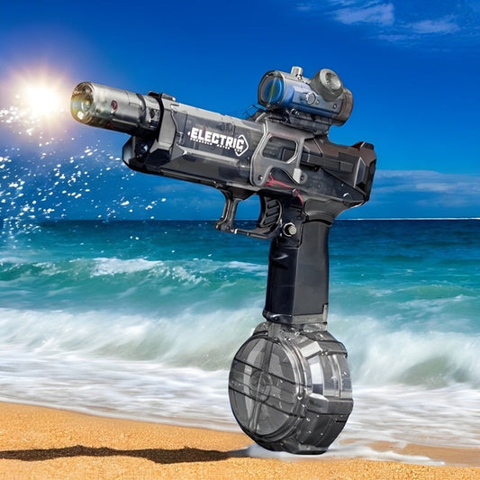 Electric Water Gun with Synchronized LED Lights and 26 Foot Range, 500ml Tank